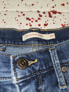 Levi's 311 Shaping Skinny Jeans in Dark Blue Denim
